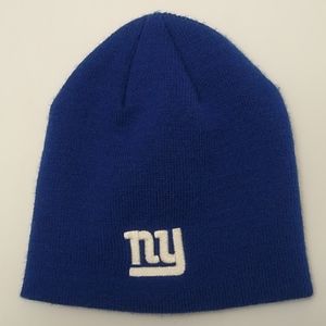 Reebok New York Giants Cuffless Classic Beanie Hat - Football Knit Skull Cap